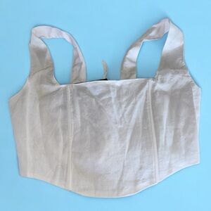 New fashion nova | beachy moods linen corset top